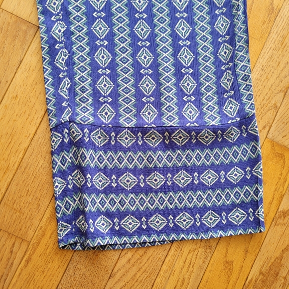 NWT Falls Creek Pull On Pants Women's Blue Purple Flowy Bohemian Size L - Picture 2 of 12